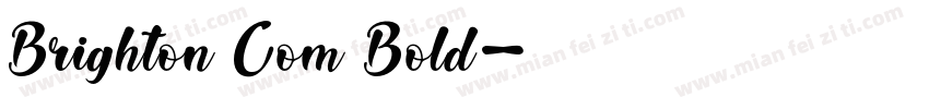 Brighton Com Bold字体转换